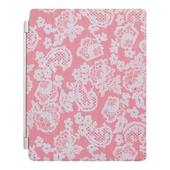 Cost Plus World Market Ipad Cover Pink Blue Magnetic Lace Fits 9.45 x 7.67 - Picture 1 of 4